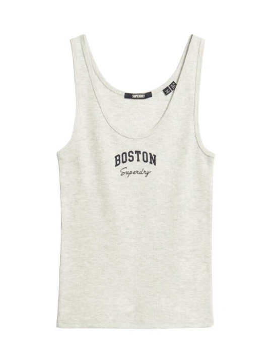 Foto van product Superdry & Co Top 'Athletic Essential' lichtgrijs / zwart