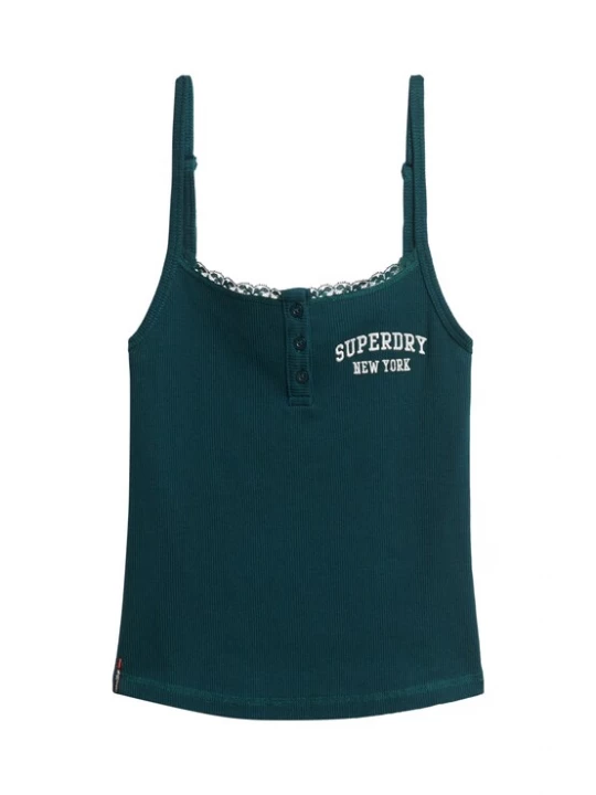 Foto van product Superdry & Co Top 'Athletic Essentials' donkergroen