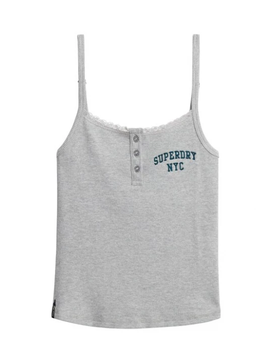 Foto van product Superdry & Co Top 'Athletic Essentials' grijs gemêleerd