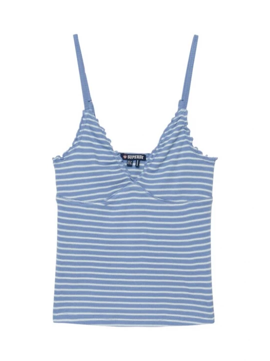 Foto van product Superdry & Co Top 'Athletic Essentials' marine / wit
