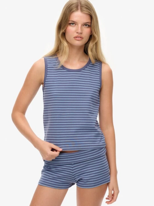 Foto van product Superdry & Co Top 'Athletic Essentials' saffier / lichtblauw