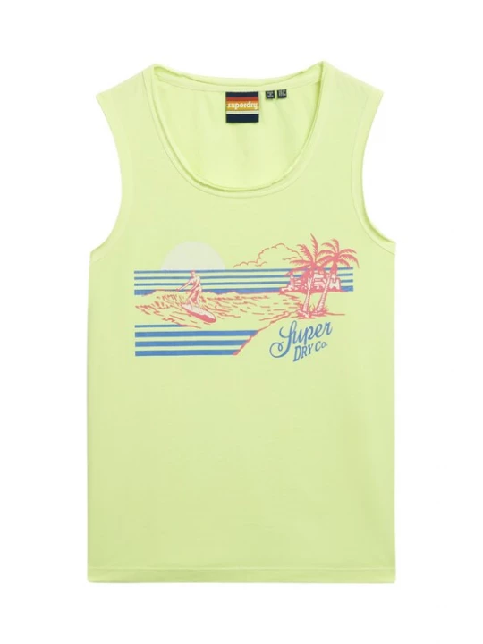 Foto van product Superdry & Co Top blauw / citroen / lichtroze