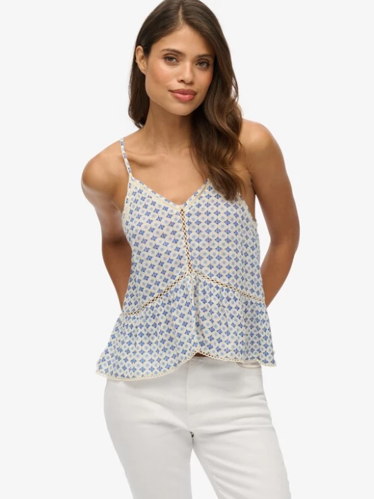 Foto van product Superdry & Co Top crème / blauw