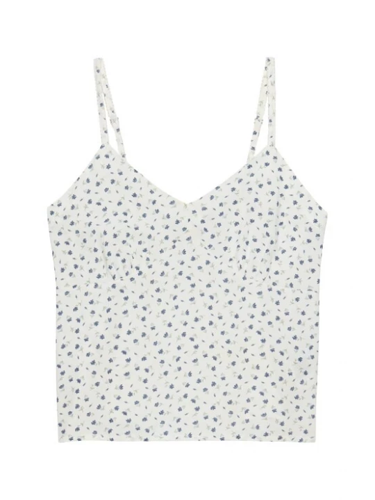Foto van product Superdry & Co Top donkerblauw / lichtgroen / donkerlila / wit