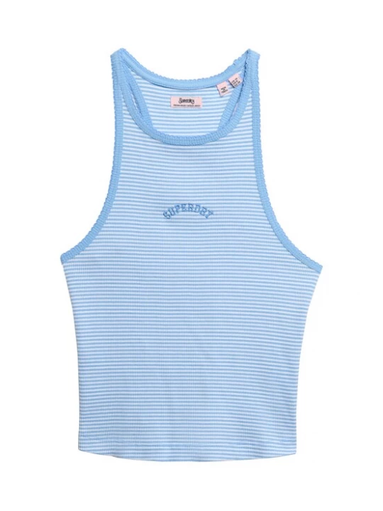 Foto van product Superdry & Co Top 'Essential' lichtblauw / wit