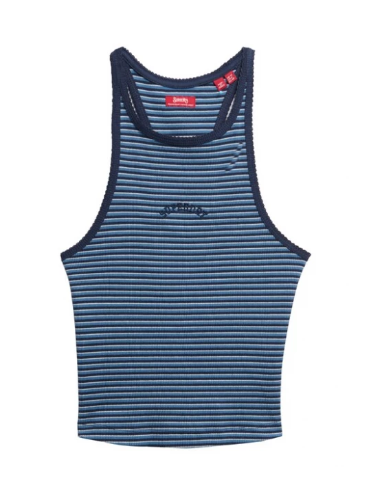 Foto van product Superdry & Co Top 'Essential' marine / azuur / wit