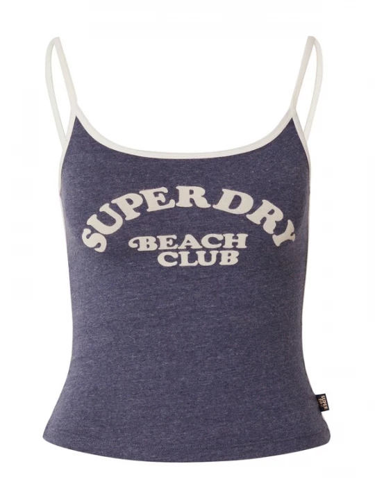 Foto van product Superdry & Co Top 'ESSENTIAL' marine / goud / wit