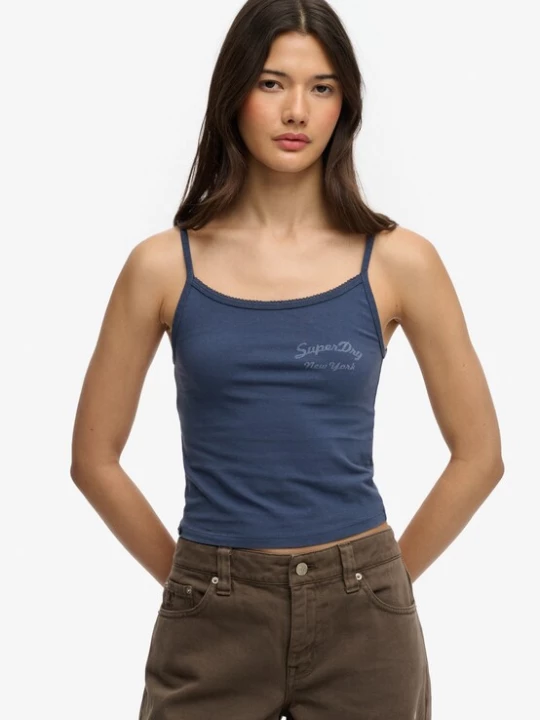 Foto van product Superdry & Co Top marine / lichtblauw