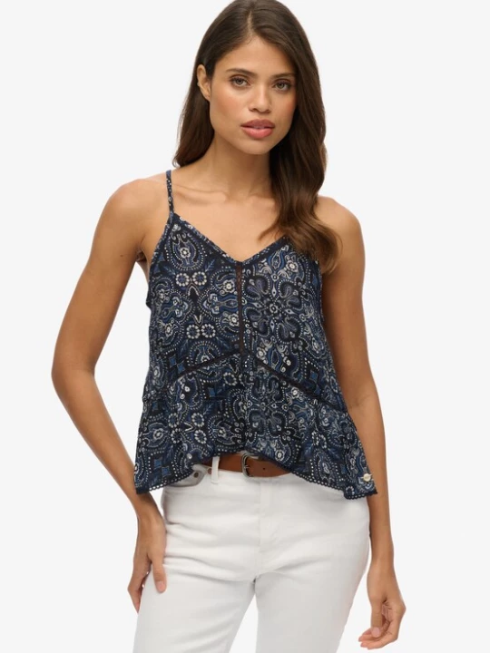 Foto van product Superdry & Co Top marine / pastelblauw / donkerblauw / wit