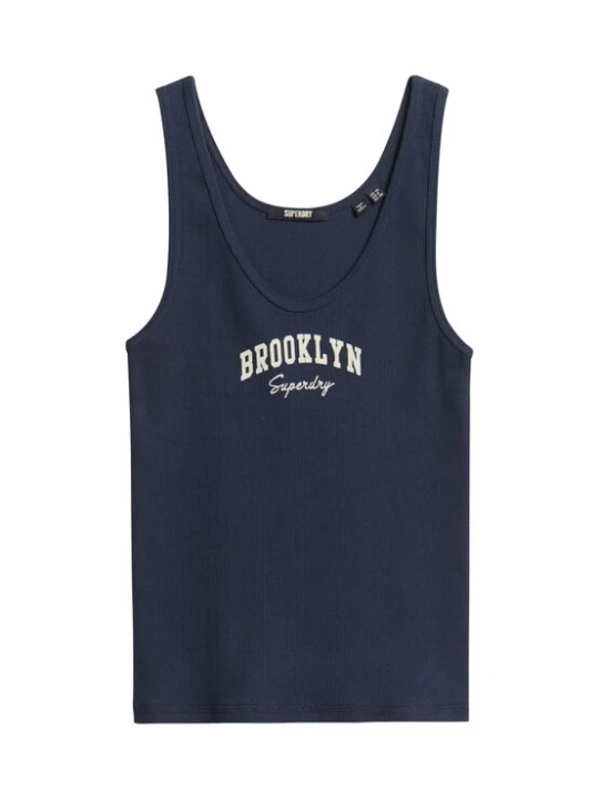 Foto van product Superdry & Co Top marine / wit