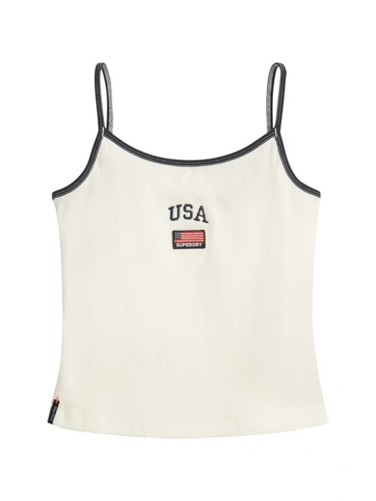 Foto van product Superdry & Co Top nachtblauw / rood / zwart / wit