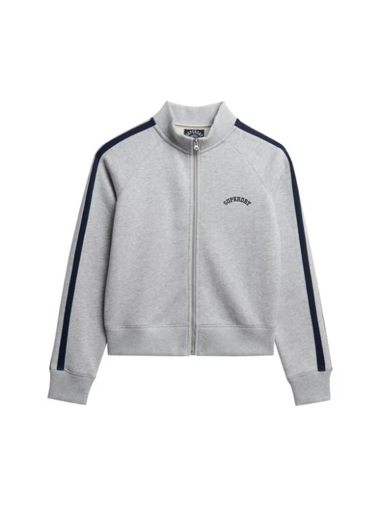 Foto van product Superdry & Co Trainingsjack grijs gemêleerd / zwart