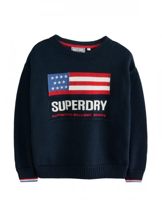 Foto van product Superdry & Co Trui blauw / navy / rood / wit
