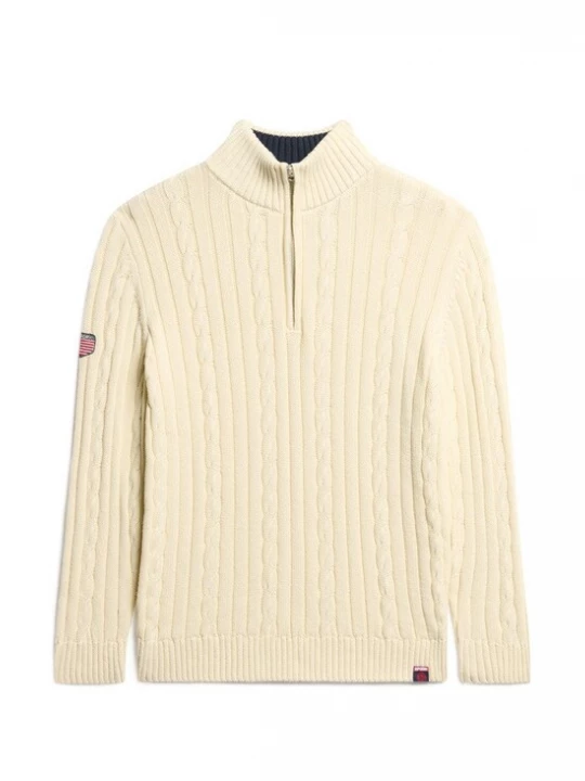 Foto van product Superdry & Co Trui crème / blauw / rood
