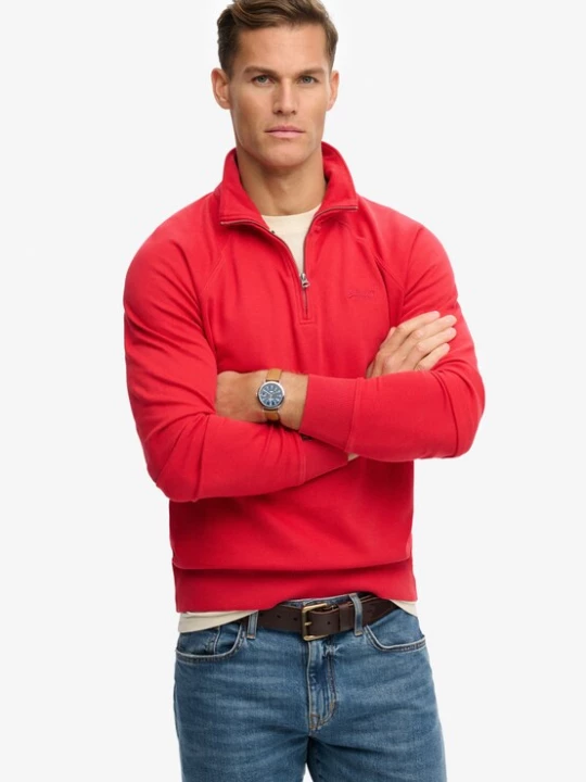 Foto van product Superdry & Co Trui 'Essential Logo Henley' rood