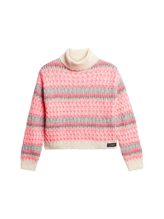 Foto van product Superdry & Co Trui grijs / rosa / natuurwit