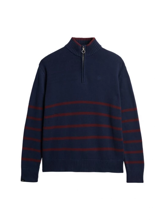 Foto van product Superdry & Co Trui marine / donkerrood