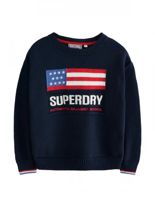 Foto van product Superdry & Co Trui marine / rood / wit