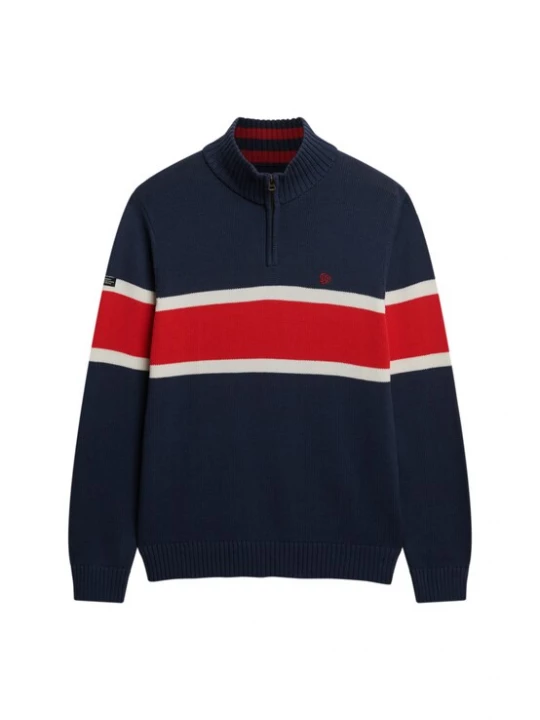 Foto van product Superdry & Co Trui nachtblauw / rood / offwhite