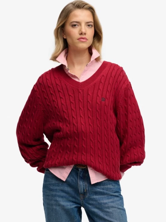 Foto van product Superdry & Co Trui robijnrood