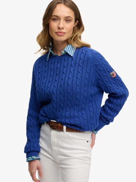 Foto van product Superdry & Co Trui royal blue / koningsblauw