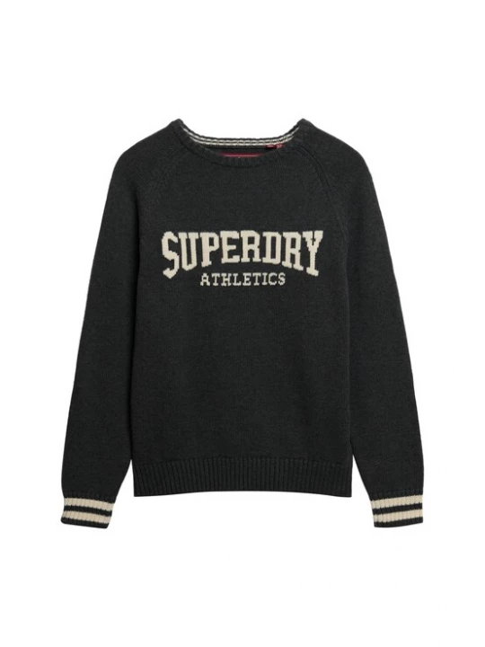 Foto van product Superdry & Co Trui 'Slouchy Intarsia' beige / grijs gemêleerd