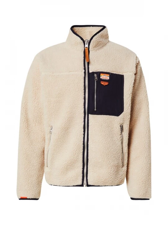 Foto van product Superdry & Co Tussenjas beige / marine / oranje / wit