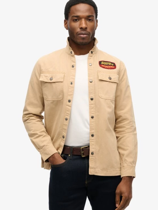 Foto van product Superdry & Co Tussenjas beige / rood / zwart