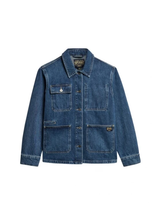 Foto van product Superdry & Co Tussenjas 'Chore ' blauw / goud
