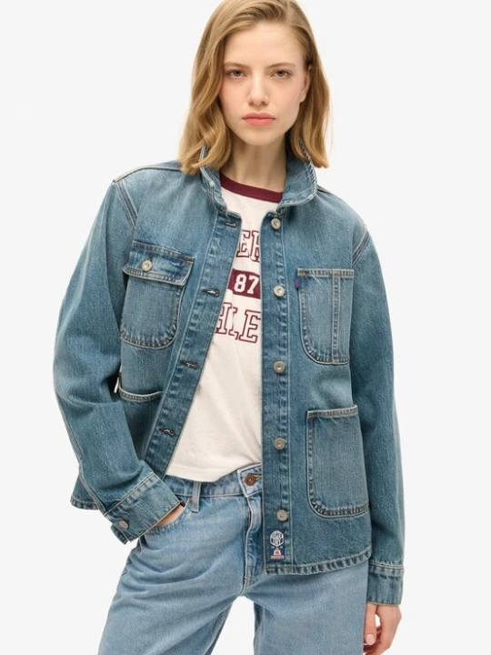 Foto van product Superdry & Co Tussenjas 'Chore' donkerblauw