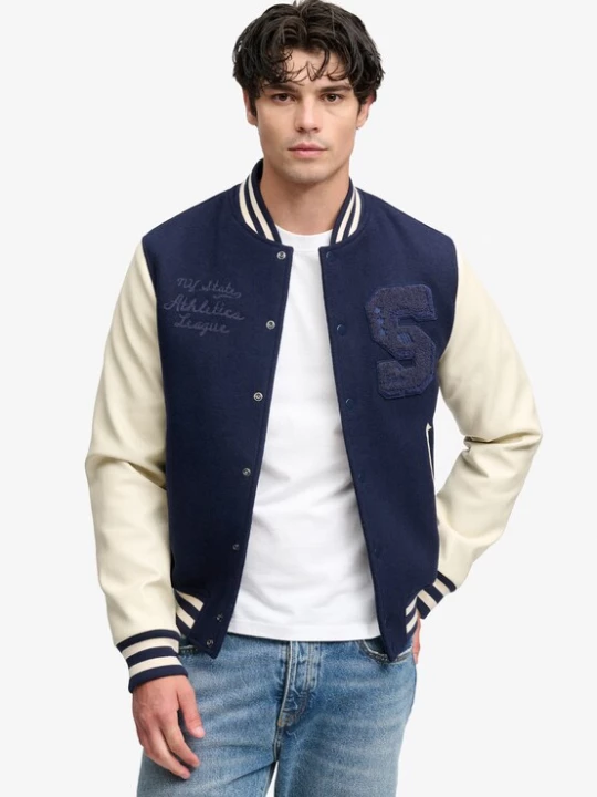 Foto van product Superdry & Co Tussenjas crème / marine