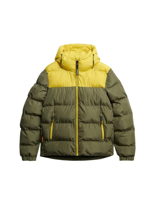 Foto van product Superdry & Co Tussenjas geel / olijfgroen