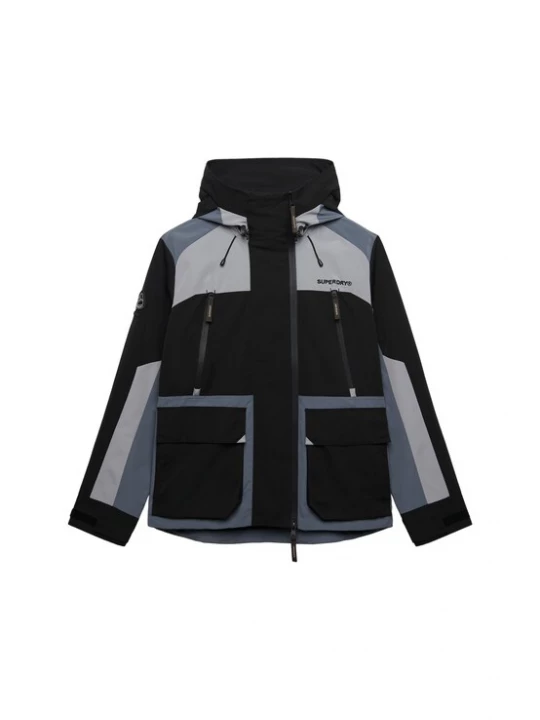 Foto van product Superdry & Co Tussenjas grijs / basaltgrijs / zwart