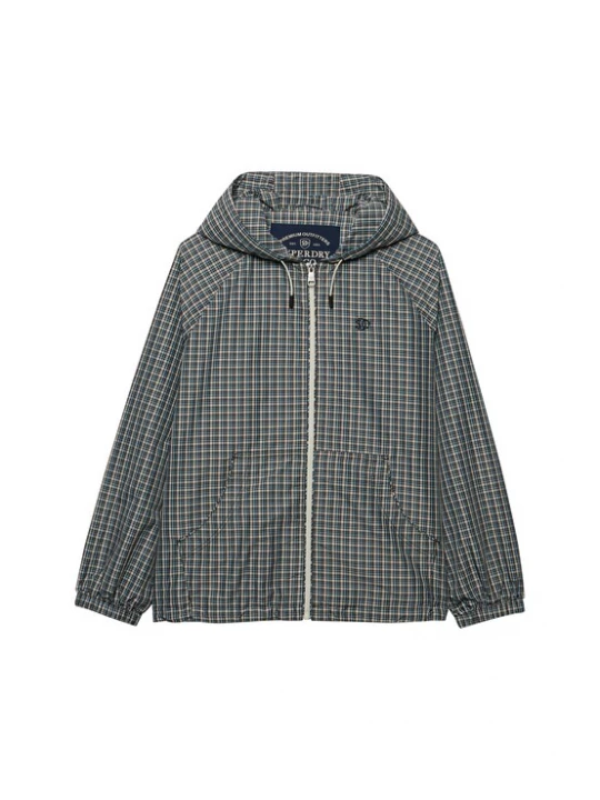 Foto van product Superdry & Co Tussenjas lichtblauw / chocoladebruin / mokka