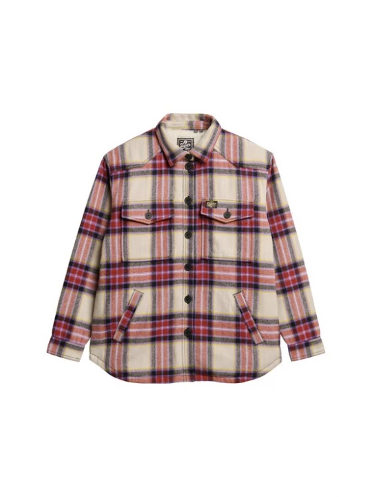 Foto van product Superdry & Co Tussenjas lila / rood / zwart / wit