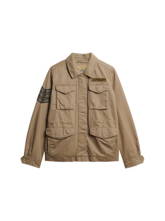 Foto van product Superdry & Co Tussenjas 'M65' kaki / olijfgroen / zwart / zilver