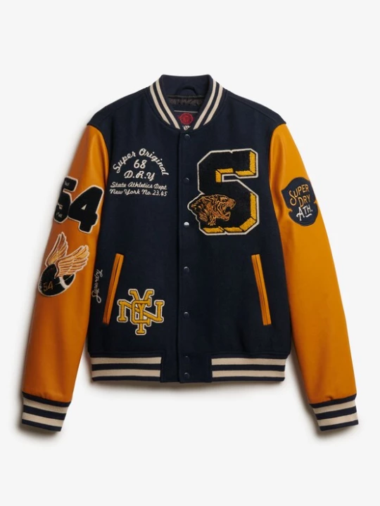 Foto van product Superdry & Co Tussenjas marine / geel / wit