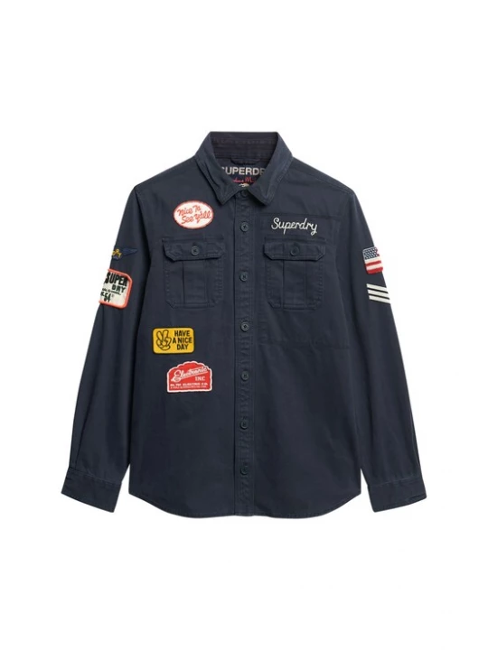 Foto van product Superdry & Co Tussenjas marine / goudgeel / rood / wit