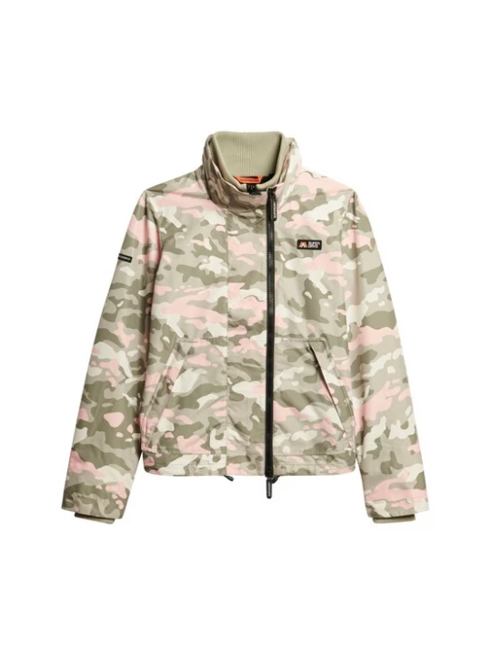 Foto van product Superdry & Co Tussenjas 'Mountain' crème / groen / pink