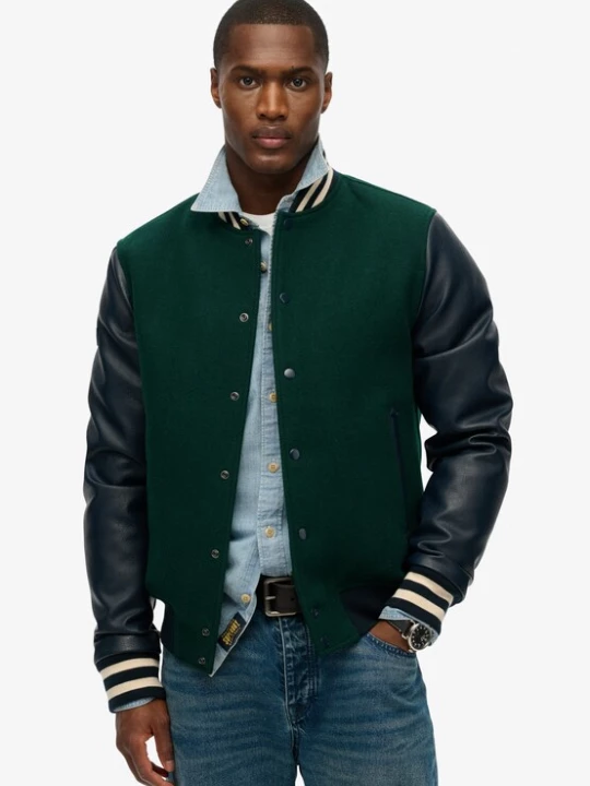 Foto van product Superdry & Co Tussenjas spar / zwart / wolwit