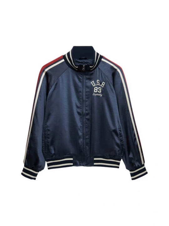Foto van product Superdry & Co Tussenjas 'Suika' marine / bordeaux / wit