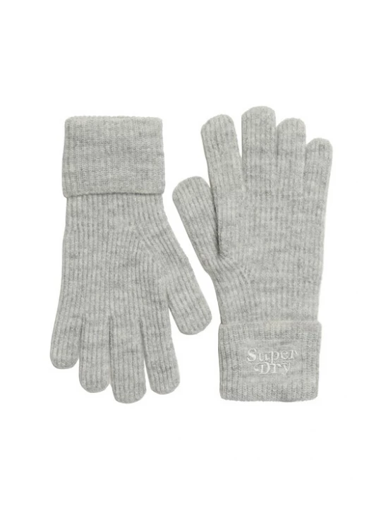 Foto van product Superdry & Co Vingerhandschoenen grijs gemêleerd