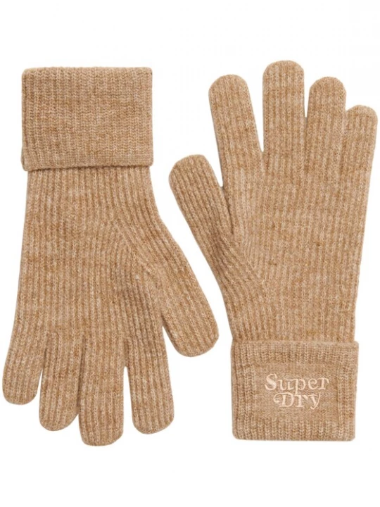 Foto van product Superdry & Co Vingerhandschoenen lichtbruin