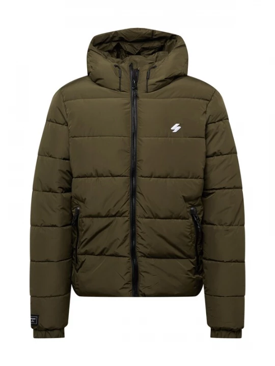 Foto van product Superdry & Co Winterjas olijfgroen / wit