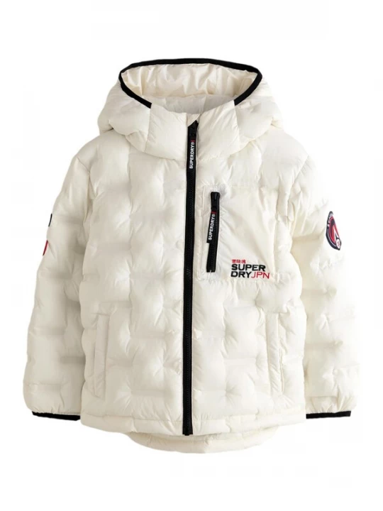 Foto van product Superdry & Co Winterjas zwart / wit