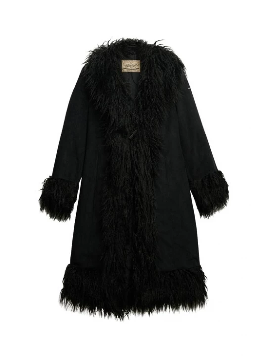Foto van product Superdry & Co Wintermantel 'Afghan' zwart
