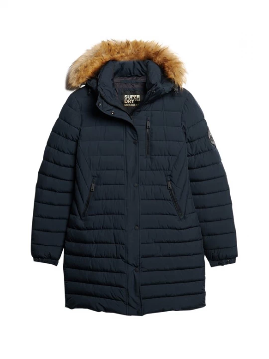 Foto van product Superdry & Co Wintermantel 'Fuji' marine / lichtbruin