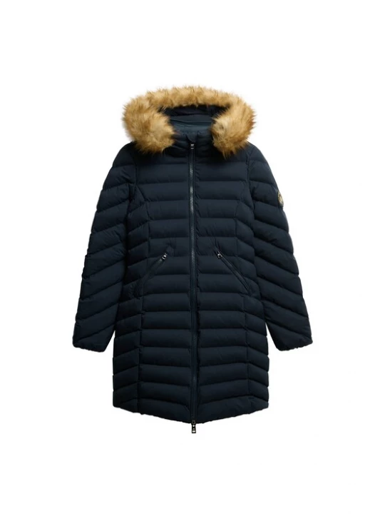 Foto van product Superdry & Co Wintermantel 'Fuji' marine / lichtbruin