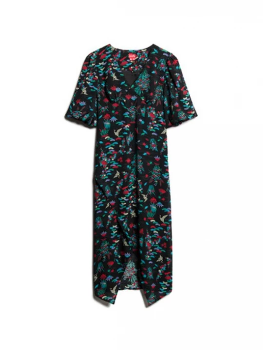 Foto van product Superdry & Co Zomerjurk lichtblauw / riet / robijnrood / zwart