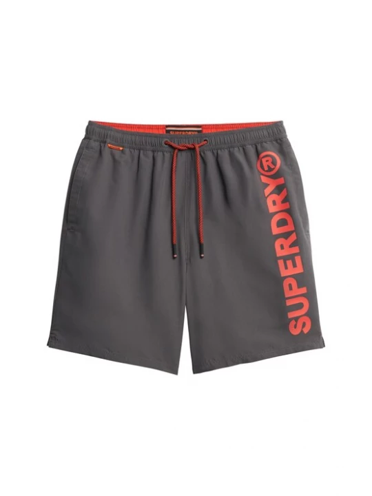 Foto van product Superdry & Co Zwemshorts antraciet / oranje / koraal / zwart